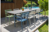 Table de jardin extensible 6/10 personnes GASTON en aluminium Anthracite CITY GARDEN