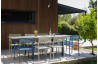 Table de jardin extensible 6/10 personnes GASTON en aluminium Anthracite CITY GARDEN
