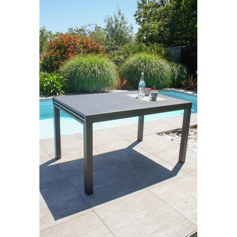 Table de Jardin Extensible en Aluminium Gaston – 135/270 cm - City