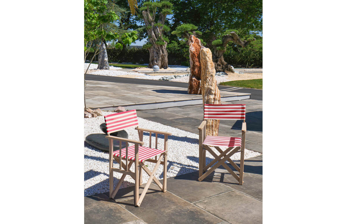 Fauteuil de jardin pliable LONA en bois d'Eucalyptus et toile CITY GARDEN Fauteuil de jardin pliable LONA en bois d'Eucalyptus et toile CITY GARDEN
