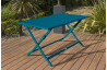 Table salon de jardin pliante pour 4 personnes en aluminium et rectangulaire MARIUS CITY GARDEN