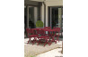 Table salon de jardin pliante pour 4 personnes en aluminium et rectangulaire MARIUS CITY GARDEN