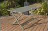 Table salon de jardin pliante pour 4 personnes en aluminium et rectangulaire MARIUS CITY GARDEN