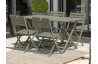 Table salon de jardin pliante pour 4 personnes en aluminium et rectangulaire MARIUS CITY GARDEN