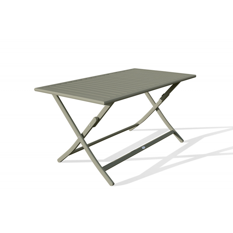 Ensemble salon de jardin en aluminium pliable, table et chaises de jardin  en aluminium - Pacific Linea