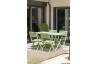 Table salon de jardin pliante pour 4 personnes en aluminium et rectangulaire MARIUS CITY GARDEN