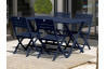 Table salon de jardin pliante pour 4 personnes en aluminium et rectangulaire MARIUS CITY GARDEN