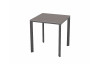 Table de jardin carrée empilable MEET en aluminium et HPL 2 personnes EZPELETA