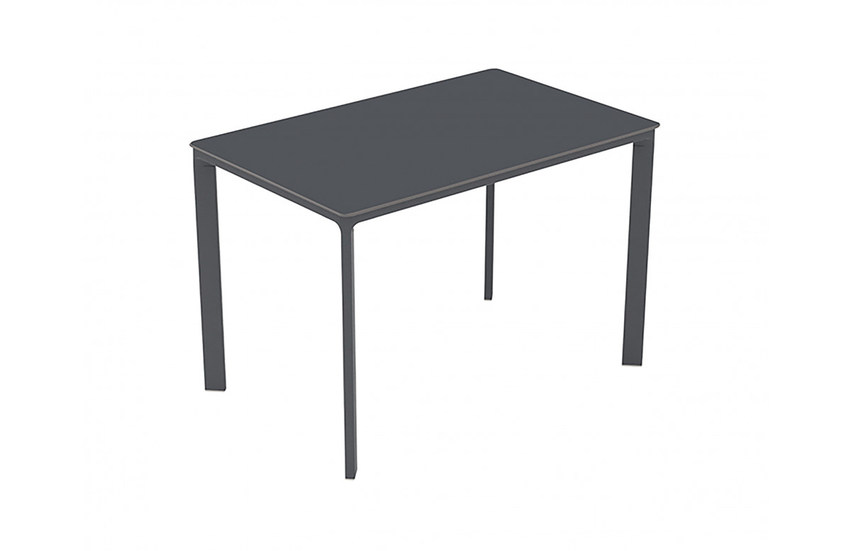 Table de jardin rectangulaire MEET en aluminium et HPL 4 personnes EZPELETA