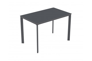 Table de jardin rectangulaire empilable MEET en aluminium et HPL 4/6 personnes EZPELETA