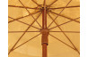 Parasol de jardin à franges MANILA diam. 200 cm en acier finition bois Marron EZPELETA