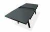 Table de jardin extensible STOCKHOLM en aluminium avec rallonge manuelle Anthracite 6/8 personnes DCB GARDEN