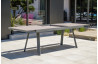 Table salon de jardin extensible en céramique/alu pour 12 personnes DCB Garden STOCKHOLM gris anthracite