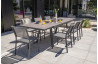 Table salon de jardin extensible en céramique/alu pour 12 personnes DCB Garden STOCKHOLM gris anthracite