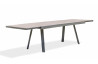 Table salon de jardin extensible en céramique/alu pour 12 personnes DCB Garden STOCKHOLM gris anthracite