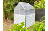 Mini serre de jardin double 120x120 cm STRETTO Blanc CITY GARDEN