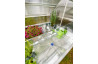 Mini serre de jardin double 120x120 cm STRETTO Blanc CITY GARDEN
