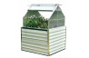 Mini serre de jardin double 120x120 cm STRETTO Blanc CITY GARDEN