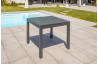 Table salon de jardin extensible en alu/verre pour 4 personnes DCB Garden TOLEDE gris anthracite