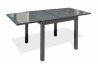 Table salon de jardin extensible en alu/verre pour 4 personnes DCB Garden TOLEDE gris anthracite