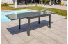 Table salon de jardin extensible en alu/verre pour 8/10 personnes DCB Garden TOLEDE gris anthracite