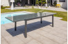 Table salon de jardin extensible en alu/verre pour 12 personnes DCB Garden TOLEDE gris anthracite