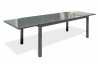 Table salon de jardin extensible en alu/verre pour 12 personnes DCB Garden TOLEDE gris anthracite