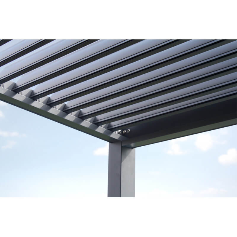 Pergola TRAMONTO bioclimatique en aluminium 4 x 3M à lames