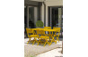 Table salon de jardin pliante pour 4 personnes en aluminium et rectangulaire MARIUS CITY GARDEN