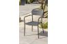 Fauteuil de jardin empilable MADELIA en aluminium Anthracite CITY GARDEN