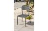 Chaise de jardin empilable MADELIA en aluminium Anthracite CITY GARDEN
