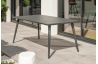 Table de jardin rectangulaire MADELIA en aluminium Anthracite 6 personnes CITY GARDEN