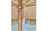 Parasol de jardin à franges MANILA diam. 200 cm en acier finition bois Marron EZPELETA
