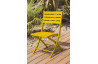 Chaise salon de jardin pliante en aluminium MARIUS CITY GARDEN