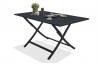 Table salon de jardin pliante pour 4 personnes en aluminium et rectangulaire MARIUS CITY GARDEN