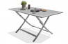 Table salon de jardin pliante pour 4 personnes en aluminium et rectangulaire MARIUS CITY GARDEN