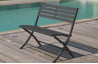 Banc de jardin en aluminium pliable MARIUS CITY GARDEN