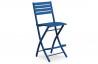 Chaise haute et pliante de salon de jardin en aluminium MARIUS CITY GARDEN