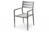 Fauteuil salon de jardin empilable en aluminium GABIN CITY GARDEN