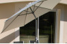 Parasol de jardin droit, inclinable et à manivelle 2m70 Marbella DCB Garden