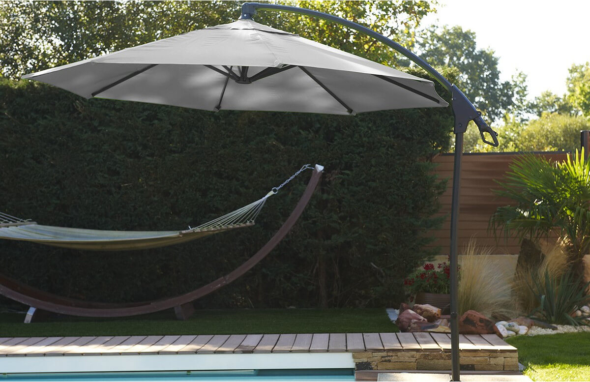 Parasol de jardin déporté inclinable 3m Malaga DCB Garden