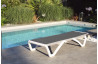 Bain de soleil design empilable en PVC Riga DCB Garden