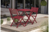 Ensemble table et chaises de jardin en aluminium 2 personnes Marius CITY GARDEN