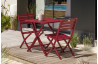 Ensemble table et chaises de jardin en aluminium 2 personnes Marius CITY GARDEN