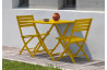 Ensemble table et chaises de jardin en aluminium 2 personnes Marius CITY GARDEN