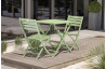 Ensemble table et chaises de jardin en aluminium 2 personnes Marius CITY GARDEN