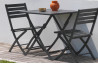 Ensemble table et chaises de jardin en aluminium 2 personnes Marius CITY GARDEN