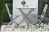 Ensemble table et chaises de jardin en aluminium 2 personnes Marius CITY GARDEN