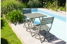 Ensemble table et chaises de jardin en aluminium 2 personnes Marius CITY GARDEN