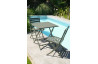 Ensemble table et chaises de jardin en aluminium 2 personnes Marius CITY GARDEN